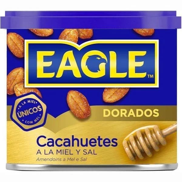 Cacahuetes fritos con miel EAGLE, lata 250 g - 0.25 kg - Imagen del producto en Findit