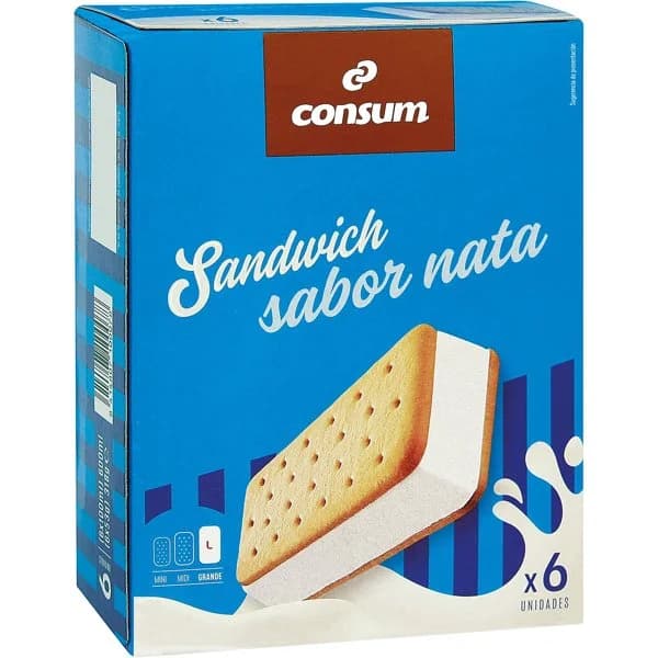 Sándwich de Nata Pack de 6 Unidades - 0.32 kg - Imagen del producto en Findit