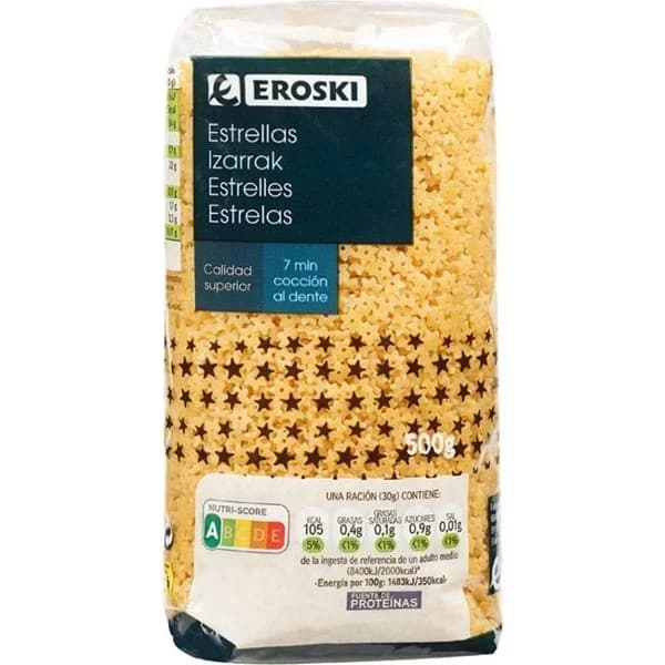 Estrellitas EROSKI, paquete 500 g - 0.5 kg - Imagen del producto en Findit