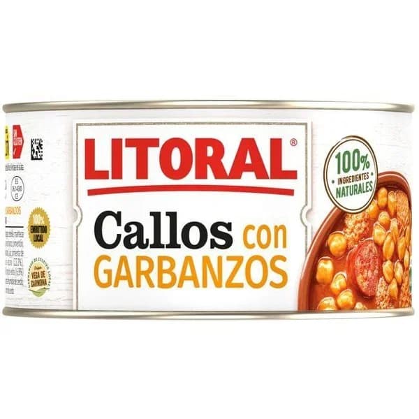 Callos con garbanzos LITORAL, lata 370 g - 0.37 kg - Imagen del producto en Findit