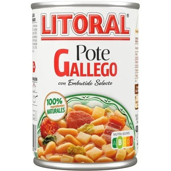 Pote gallego LITORAL, lata 430 g - 0.43 kg - Imagen del producto en Findit