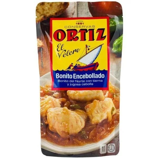 Bonito encebollado ORTIZ, pouch 300 g - 0.3 kg - Imagen del producto en Findit