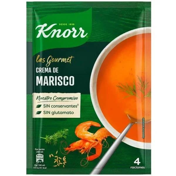 Crema de marisco deshidratado KNORR Gourmet, sobre 72 g - 0.07 kg - Imagen del producto en Findit