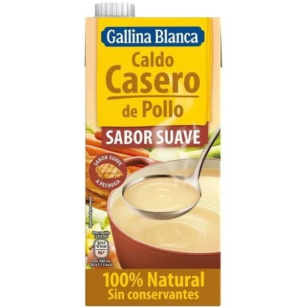 Caldo de pollo casero suave Gallina Blanca sin gluten 1 l. - 1 l - Imagen del producto en Findit