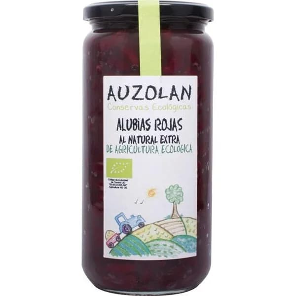 Alubias rojas ecológicas AUZOLAN, frasco 425 g - 1 ud - Imagen del producto en Findit