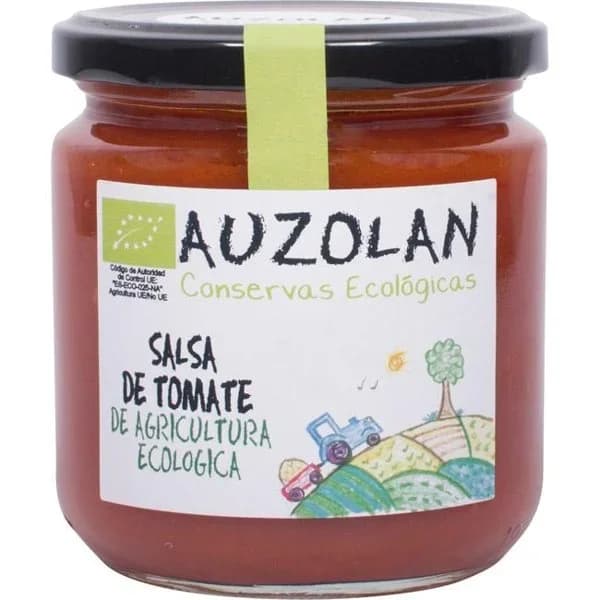 Salsa de tomate frito ecológico AUZOLAN, frasco 315 g - 0.32 kg - Imagen del producto en Findit