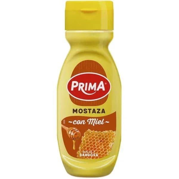 Mostaza dulce con miel Prima sin gluten envase 285 g. - 0.29 kg - Imagen del producto en Findit
