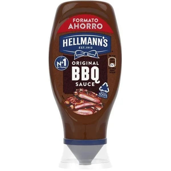 Salsa barbacoa HELLMANN'S, bocabajo 495 g - 0.43 l - Imagen del producto en Findit