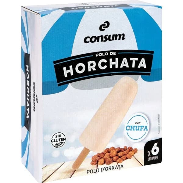 Polo Sorbete Horchata Pack de 6 Und. - 0.42 l - Imagen del producto en Findit