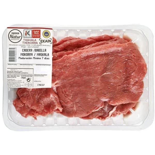 Cadera babilla Ternera EUSKAL OKELA E.Natur, bandeja aprox. 600 g - 0.6 kg - Imagen del producto en Findit