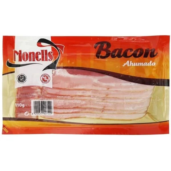 Bacón MONELLS, sobre 110 g - 0.11 kg - Imagen del producto en Findit