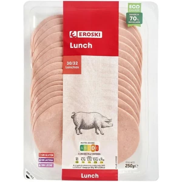 Lunch EROSKI, sobre 250 g - 0.25 kg - Imagen del producto en Findit