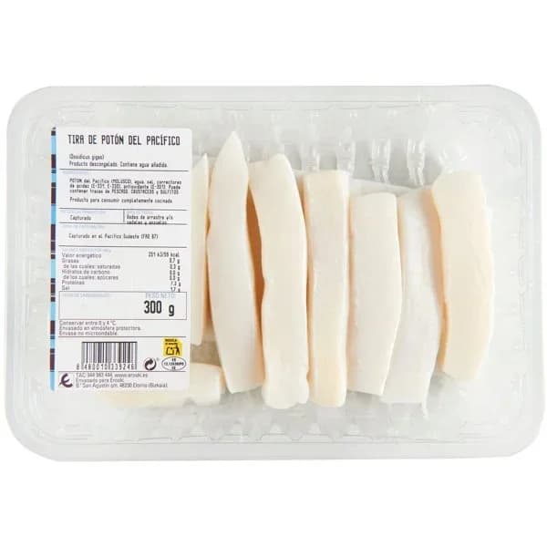 Tira de potón, bandeja 300 g - 0.3 kg - Imagen del producto en Findit