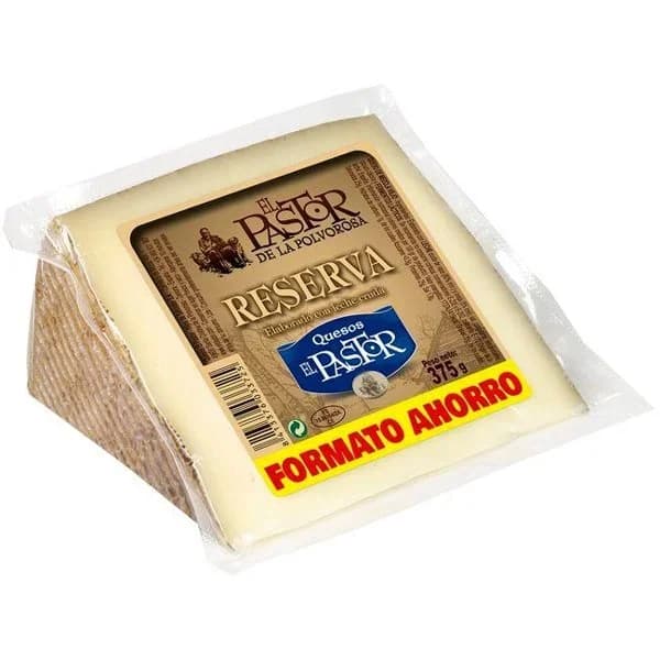 Queso reserva de leche cruda EL PASTOR, cuña 375 g - 0.38 kg - Imagen del producto en Findit