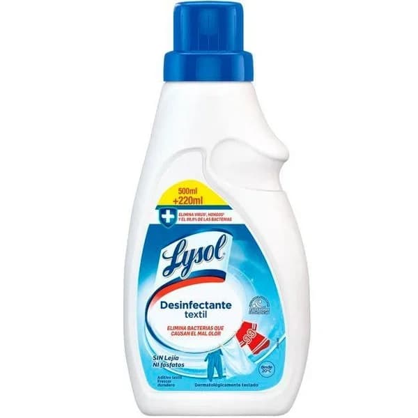 Aditivo desinfectante textil Lysol botella 720 ml - 1 ud - Imagen del producto en Findit