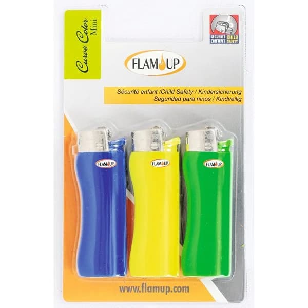 Mechero Curve Mini Colores Surtidos - 3.01 ud - Imagen del producto en Findit