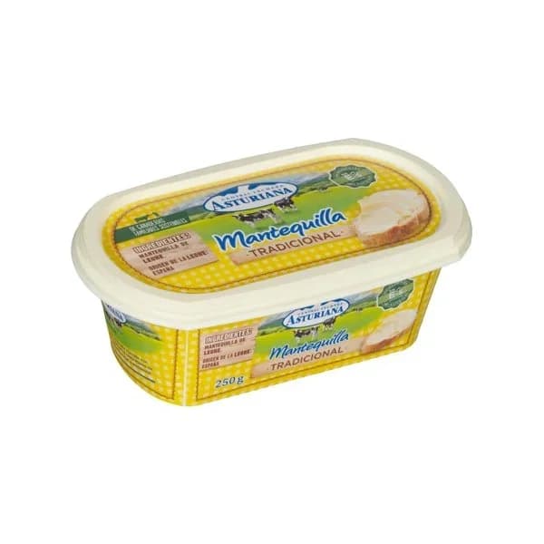 Mantequilla ASTURIANA, tarrina 250 g - 0.25 kg - Imagen del producto en Findit