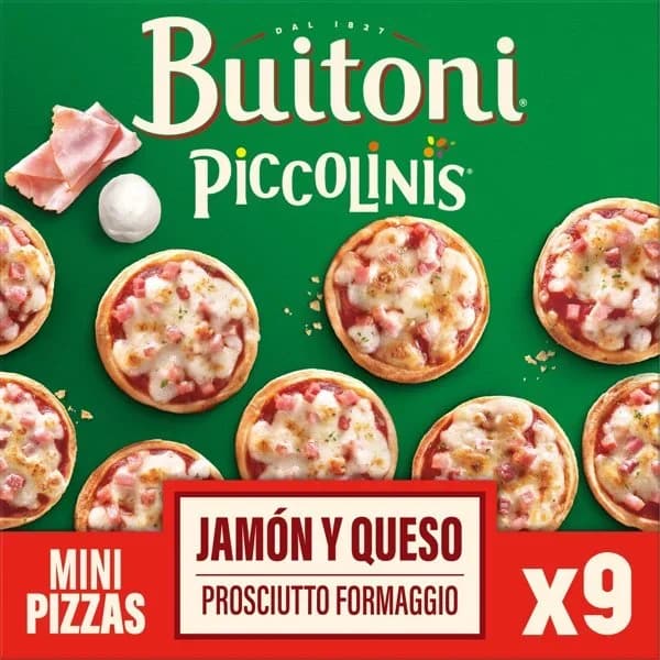 Piccolinis de Jamón y Queso congelados - 0.27 kg - Imagen del producto en Findit