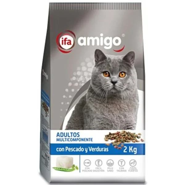 Pienso para gatos con pescado y vegetales 2 kg - 1.99 kg - Imagen del producto en Findit