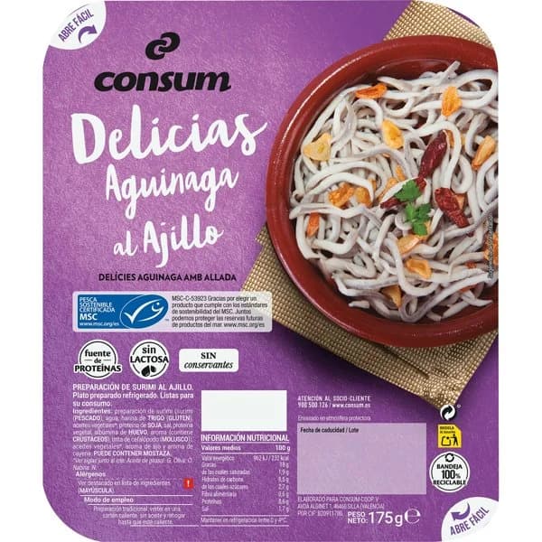 Delicias Aguinaga al Ajillo - 0.18 kg - Imagen del producto en Findit