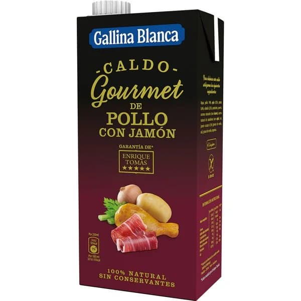 Caldo Pollo con Jamón Enrique Tomás - 1 l - Imagen del producto en Findit