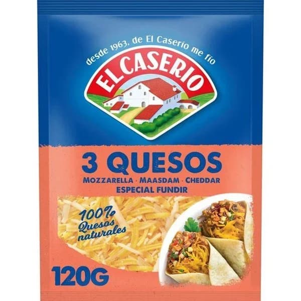 Queso Rallado 3 Quesos 130G - 0.12 kg - Imagen del producto en Findit