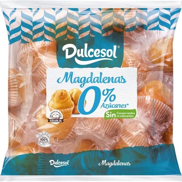 Magdalenas 0% Azúcares - 0.24 kg - Imagen del producto en Findit
