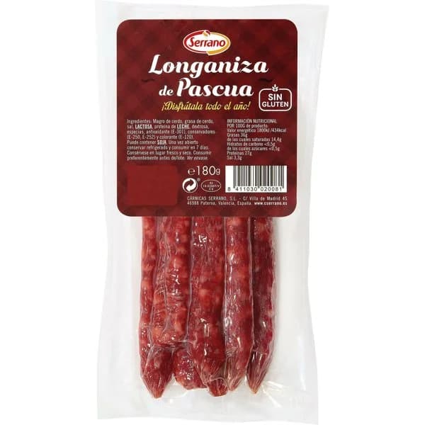 Longaniza de Pascua - 0.18 kg - Imagen del producto en Findit