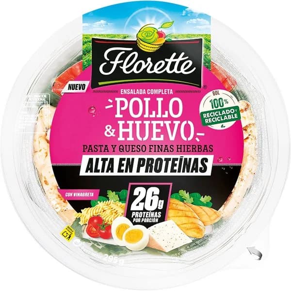 Ensalada Proteica Pollo Y Huevo - 0.29 kg - Imagen del producto en Findit