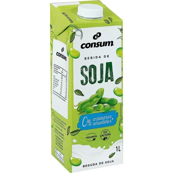 Bebida de Soja sin Azúcares Añadidos Brik - 1 l - Imagen del producto en Findit