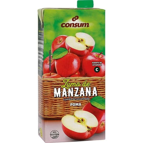 Zumo Manzana Concentrado Brik - 1 l - Imagen del producto en Findit