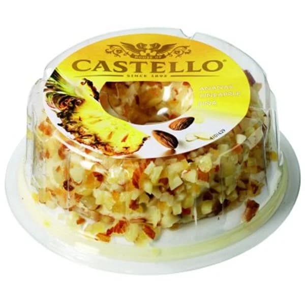 Queso de untar blanco con piña Castello tarrina 125 g - 0.12 kg - Imagen del producto en Findit