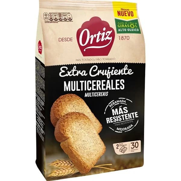 Pan Tostado Multicereales 320G - 0.32 kg - Imagen del producto en Findit