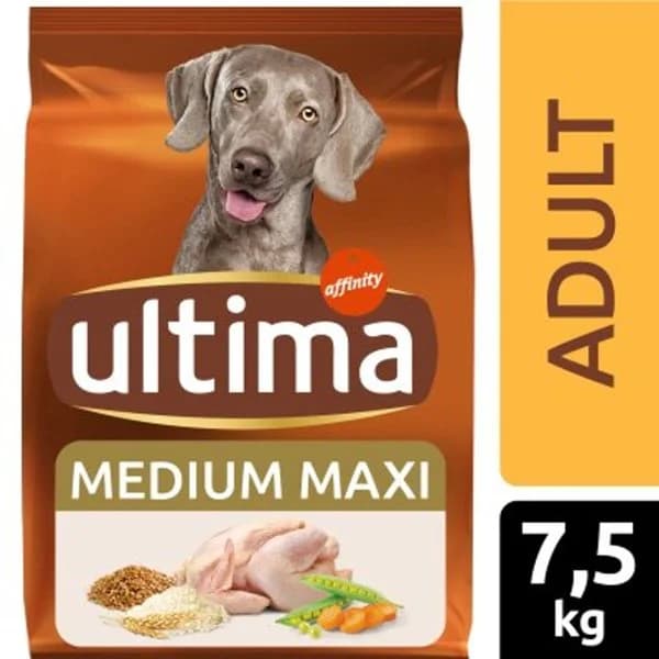 Pienso de pollo para perros adultos medium maxi Ultima 7,5 Kg. - 7.5 kg - Imagen del producto en Findit