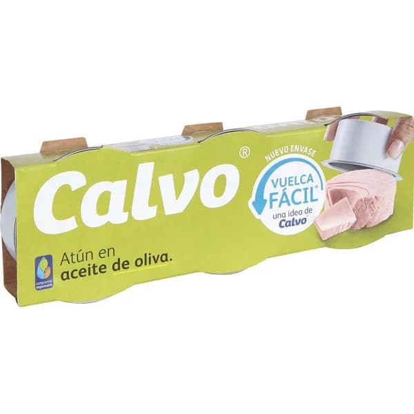 Atún en aceite de oliva Calvo lata 3 x 52 g - 1 ud - Imagen del producto en Findit