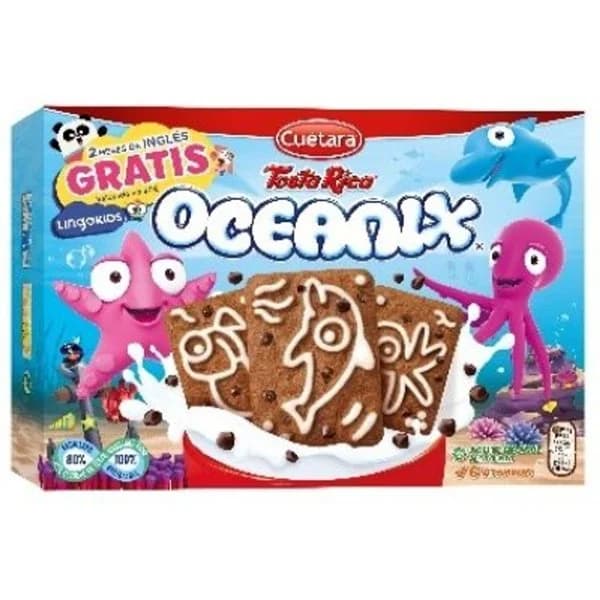 Galleta CUÉTARA TOSTARICA OCEANIX, paquete 400 g - 0.4 kg - Imagen del producto en Findit