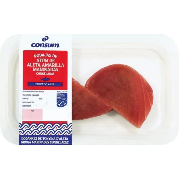 Rodaja Atún Marinado Congelado MSC - 0.25 kg - Imagen del producto en Findit