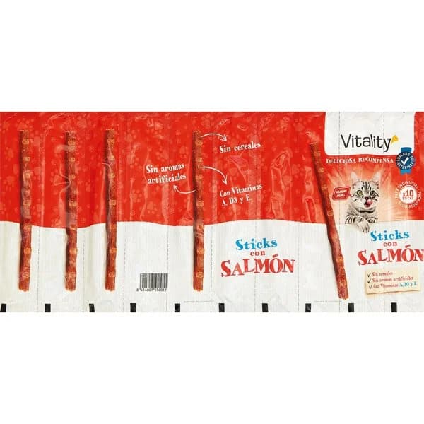 Stick para Gatos Sabor Salmón - 9.55 ud - Imagen del producto en Findit