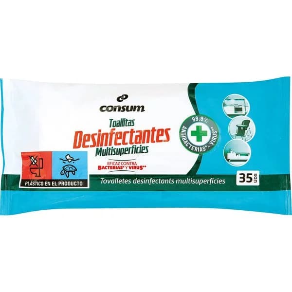 Toallitas Multiusos Desinfectantes - 36.25 ud - Imagen del producto en Findit