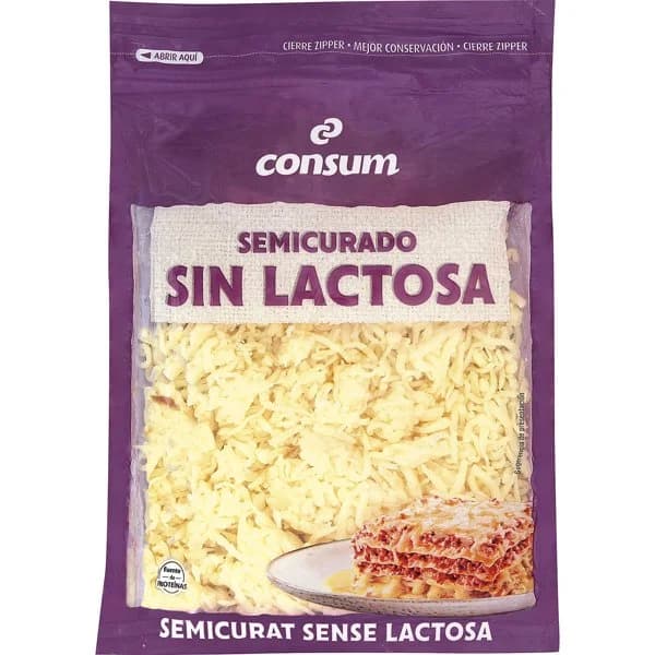 Queso Rallado Sin Lactosa - 0.15 kg - Imagen del producto en Findit