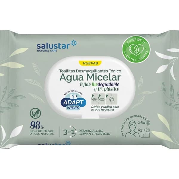 Toallitas Desmaquillantes Agua Micelar Divisibles - 1 ud - Imagen del producto en Findit