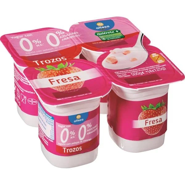 Yogur Con Fresa 0% 0% - 0.5 kg - Imagen del producto en Findit