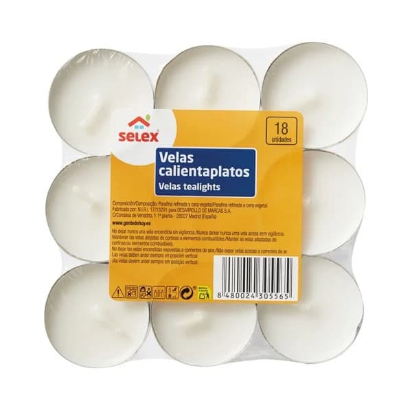 Velas Calientaplatos - 1 ud - Imagen del producto en Findit