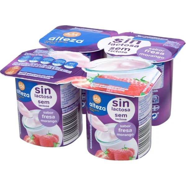 Yogur Sabor Fresa Sin Lactosa - 0.5 kg - Imagen del producto en Findit
