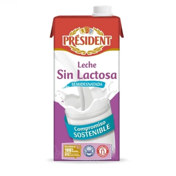 Leche Semidesnatada sin Lactosa 1L - 1 l - Imagen del producto en Findit