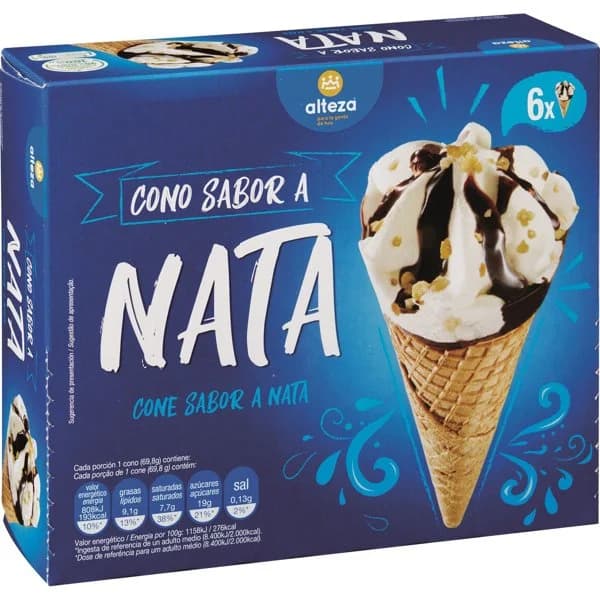 Helado Cono Nata 6UD - 1 ud - Imagen del producto en Findit