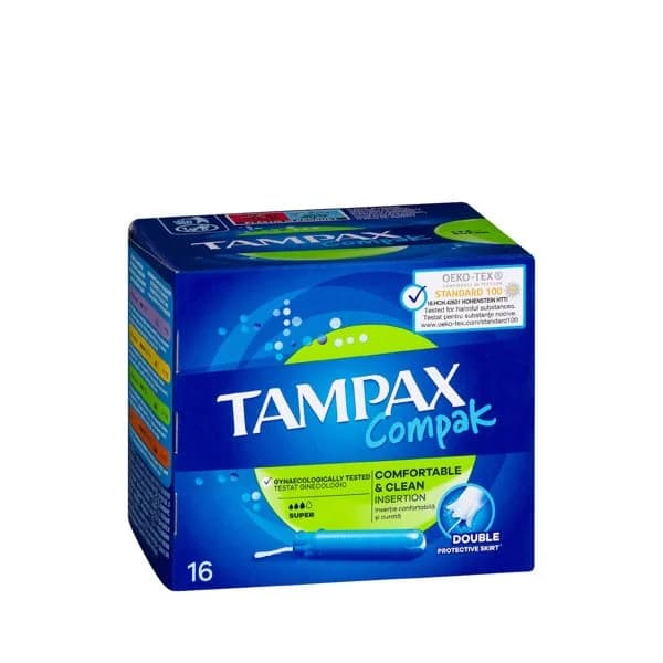 Tampones super Tampax Compak con aplicador - 1 ud - Imagen del producto en Findit