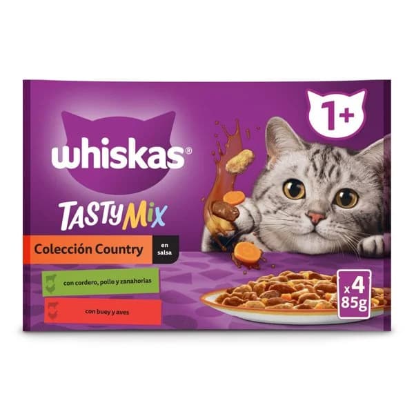 Comida Gato Húmeda Tasty Mix Country 4 x 85G - 0.34 kg - Imagen del producto en Findit