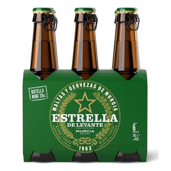 Cerveza Rubia Botellín 6 x 250ML - 1.2 l - Imagen del producto en Findit