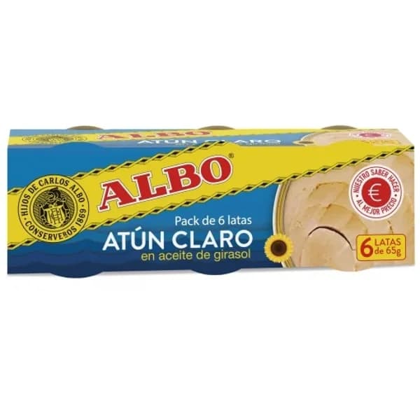 Atún en Aceite Vegetal 6 x 65G - 0.35 kg - Imagen del producto en Findit
